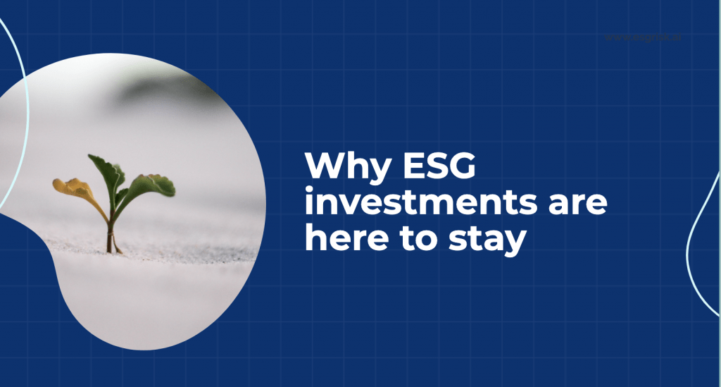 Why ESG investments are here to stay