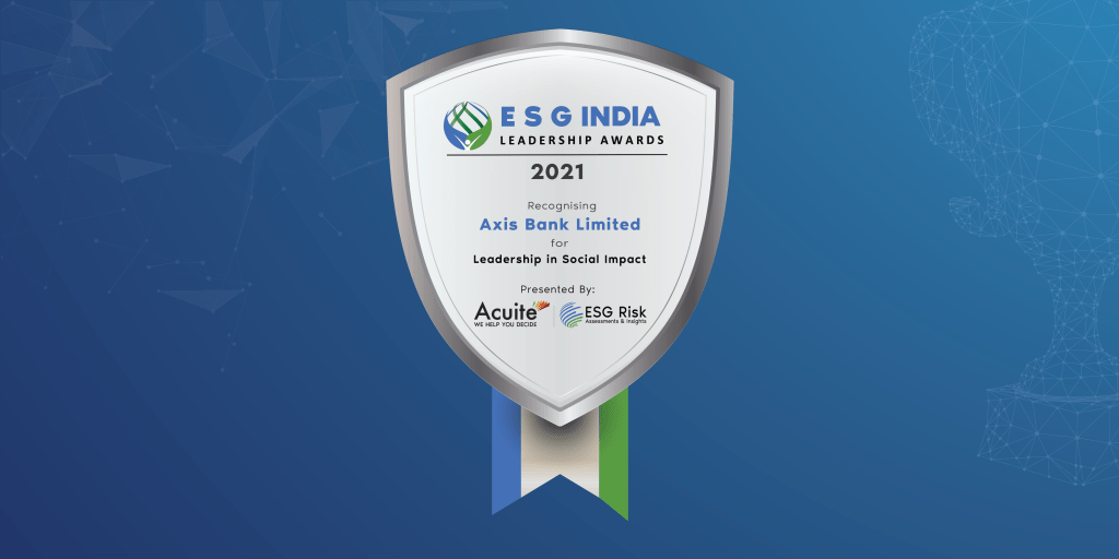 ESG India Leadership in Leadership in Social Impact: Axis Bank