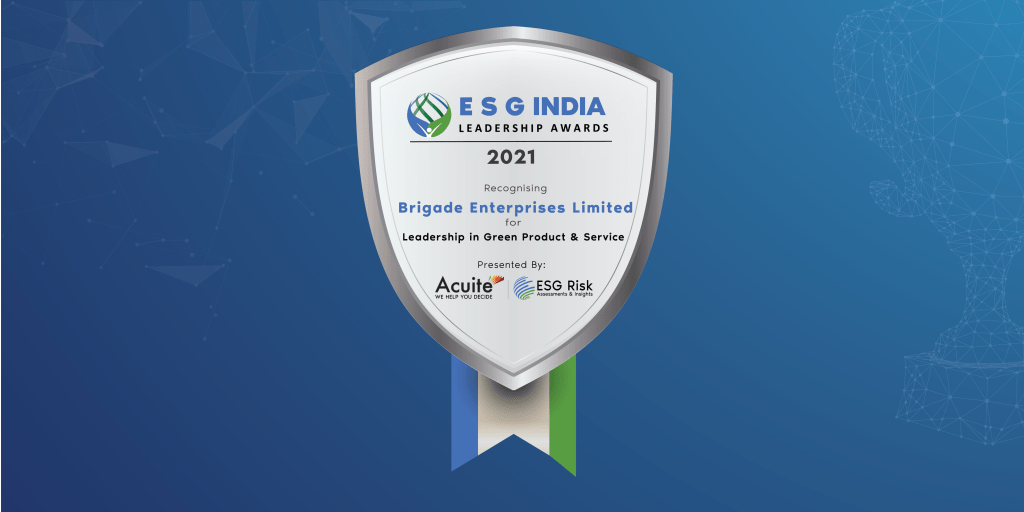 ESG India Leadership in Leadership in Green Product and Service Brigade Enterprises Limited