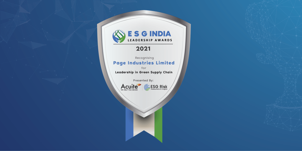 ESG India Leadership Awards for Leadership in Green Supply Chain: Page Industries Limited