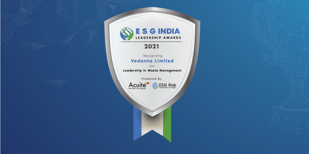 ESG India Leadership Award for Leadership in Waste Management: Vedanta Limited