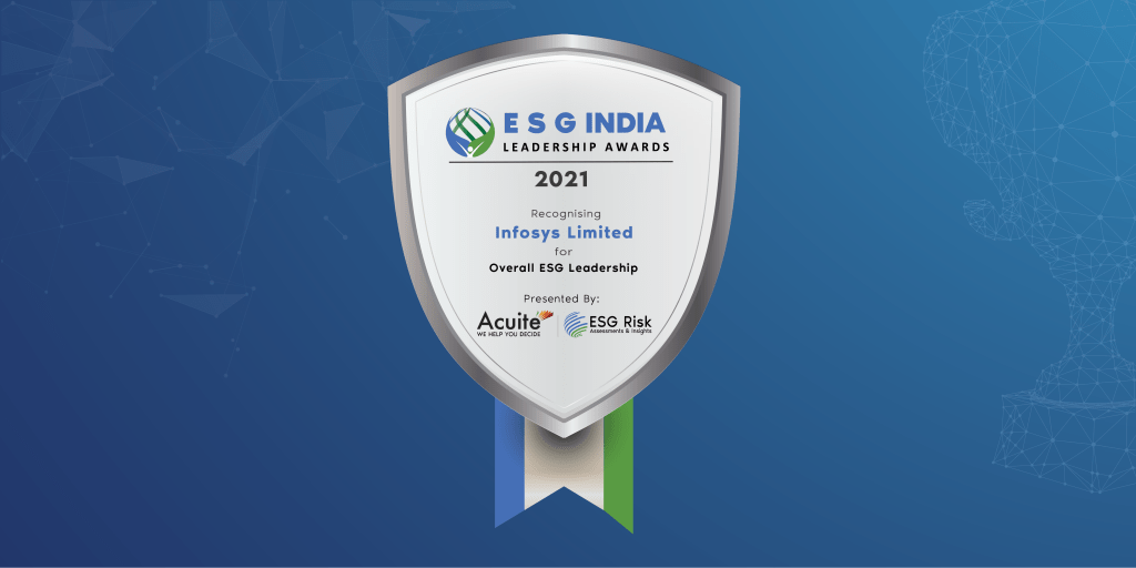 ESG India Leadership Awards for Leadership in Overall Leadership ESG: Infosys Limited