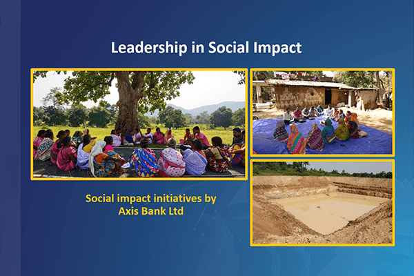 Axis Bank Ltd.Leadership in Social Impact