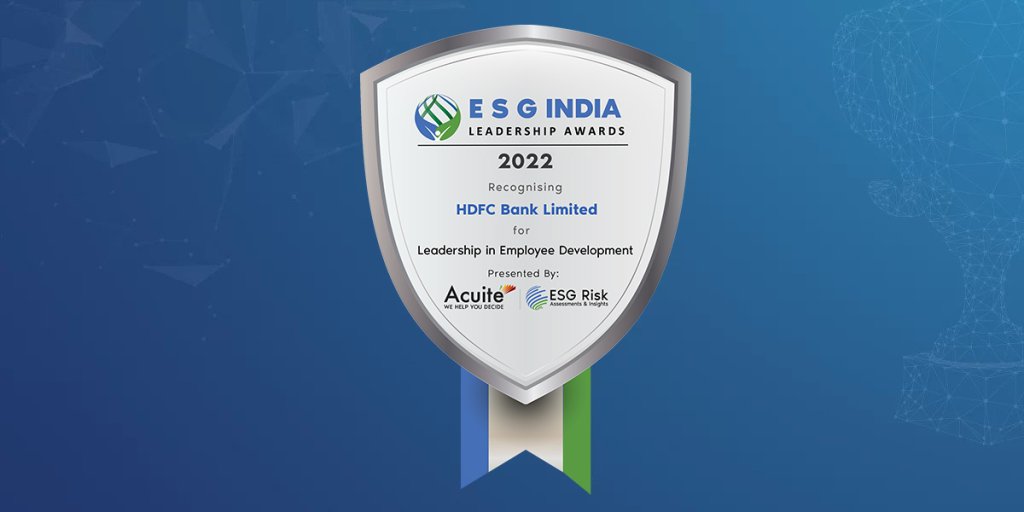ESG India Leadership Awards for Leadership in Employee Development: HDFC Bank
