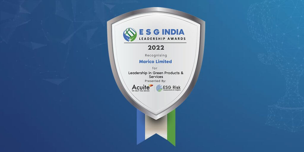 ESG India Leadership in Leadership in Green Product and Service Marico Limited