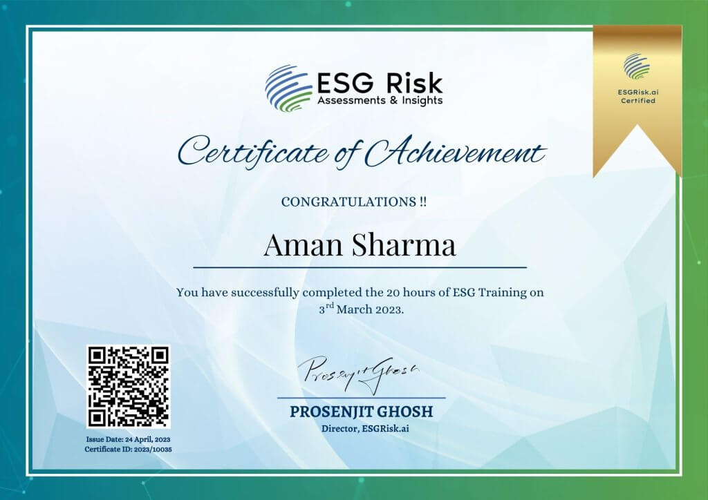 ESG training cert march 2023 10035