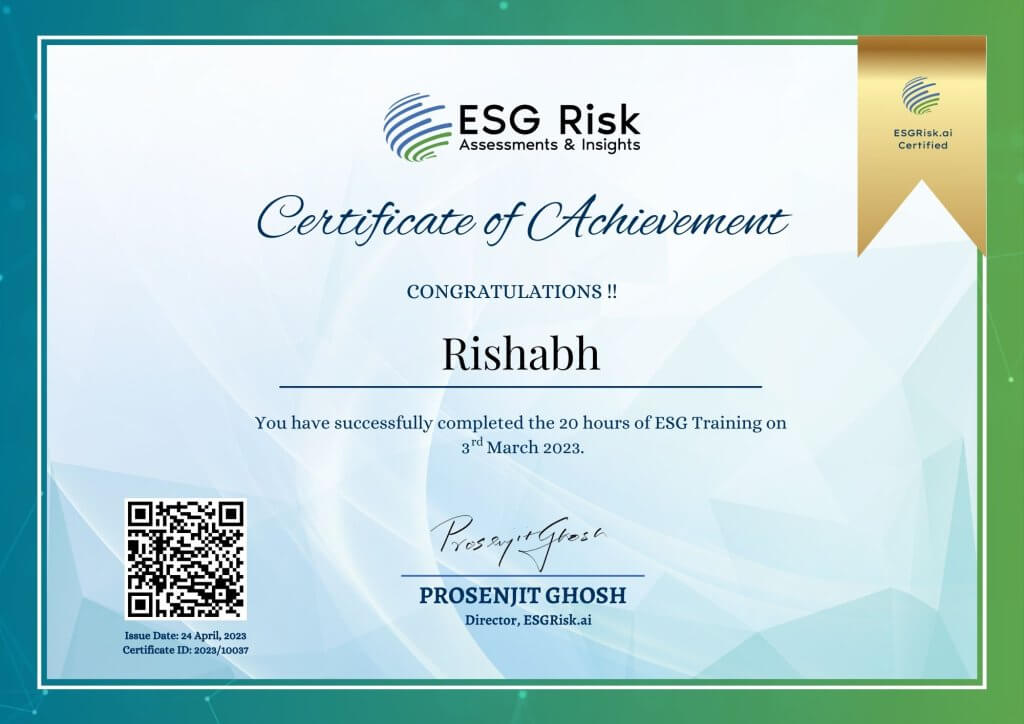ESG training cert march 2023 10037