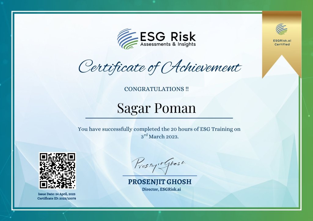 ESG training cert march 2023 10078